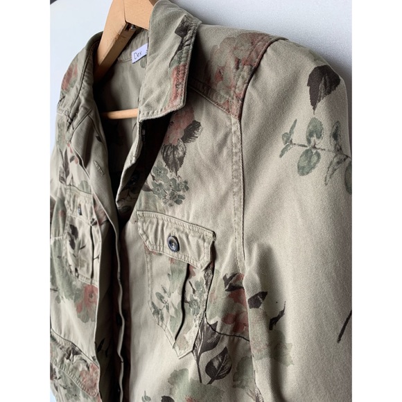 XS, DEX, sage and floral utility jacket - Picture 5 of 16